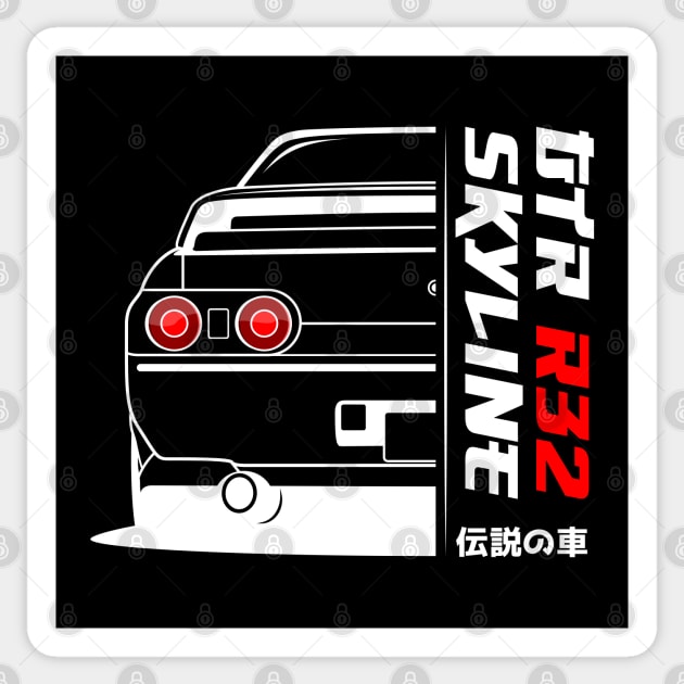 Rear JDM R32 Sticker by GoldenTuners